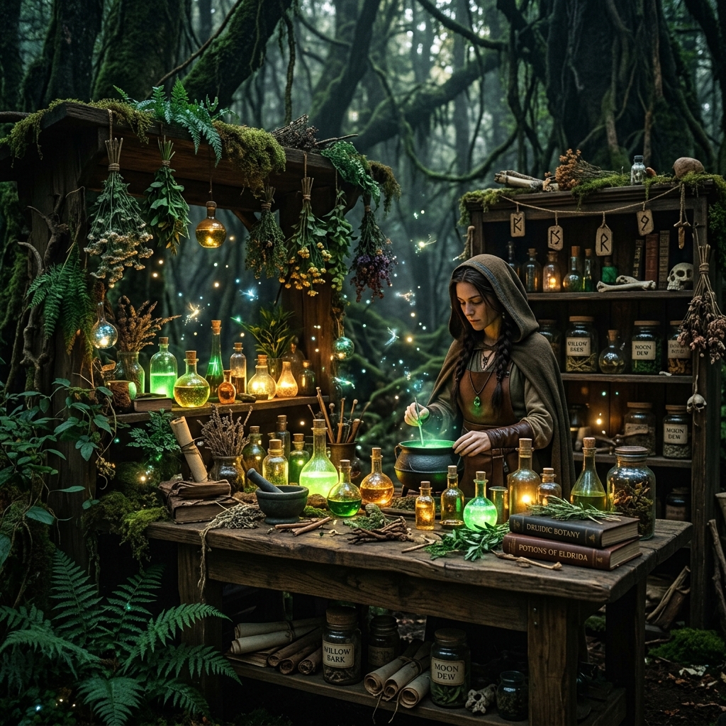 Potions magiques et alchimie végétale
